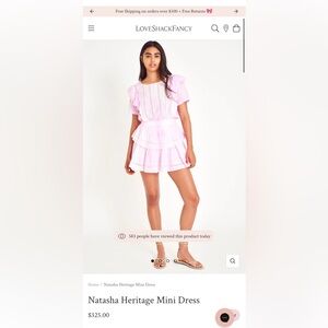 Loveshackfancy Natasha Peony Pink dress!